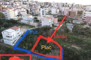 Land for Sale in Montenegro, Bar, Dobra Voda, 225 m2